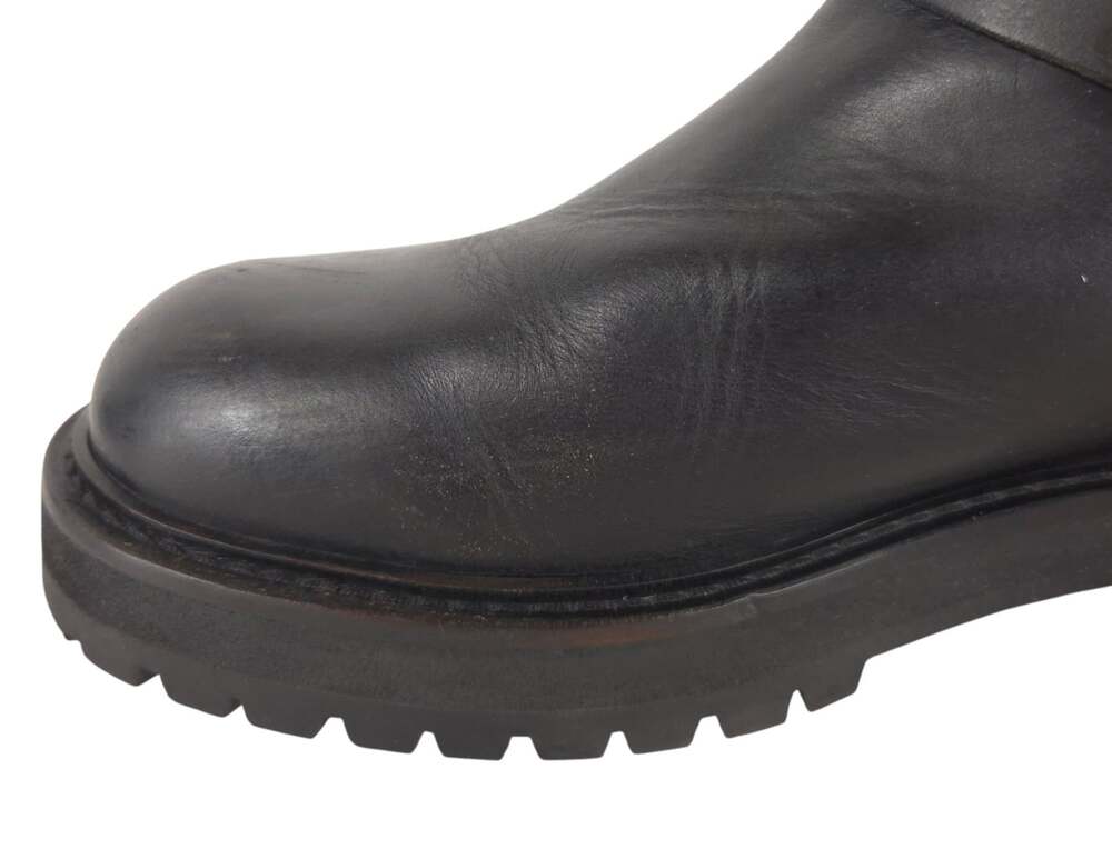 AllSaints Maddie Biker Boots US 10 EU 40 Womens Black Leather $350 - Picture 9 of 13
